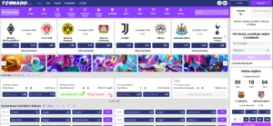 TornadoBet scommesse sportive - palinsesto calcio tennis basket