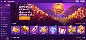 Kingmaker casino online interfaccia