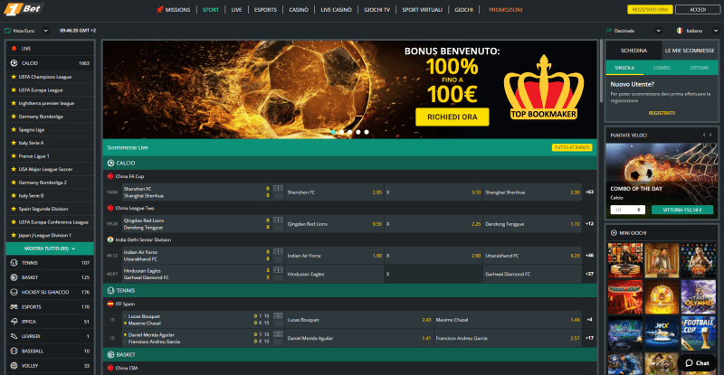 1Bet scommesse sportive non ADM 2026