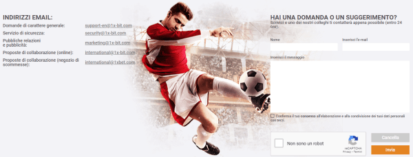 1xBit assistenza clienti live chat italiano 2026
