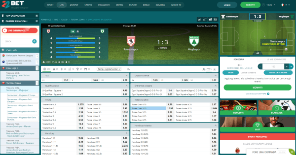 22Bet scommesse sportive - palinsesto con quote competitive