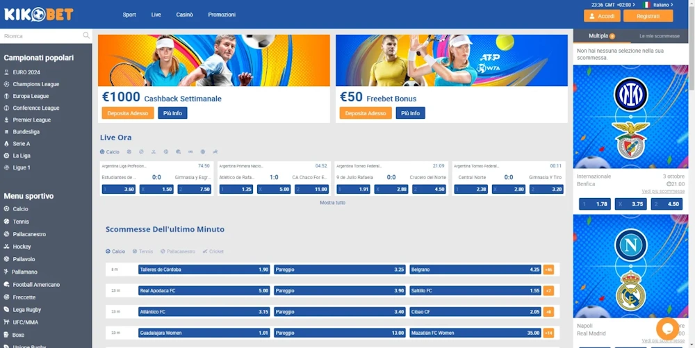 Kikobet scommesse Italia