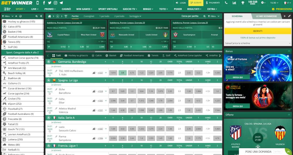 Betwinner recensioni