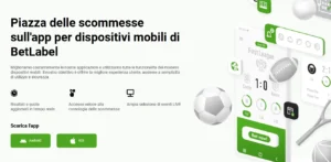 BetLabel app mobile APK Android - scommesse e casino da smartphone